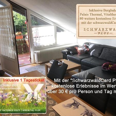 Ferienwohnung Kuckuck Auf Dem Sommerberg Incl Schwarzwaldcard Plus - 2 Zimmer 50Qm Бад-Вильдбад Экстерьер фото